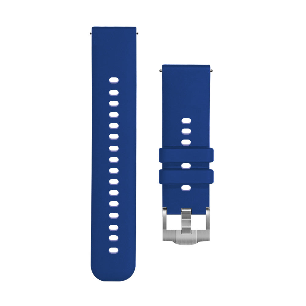 Rounded corner classic silicone strap (2 Pack) 20/22mm