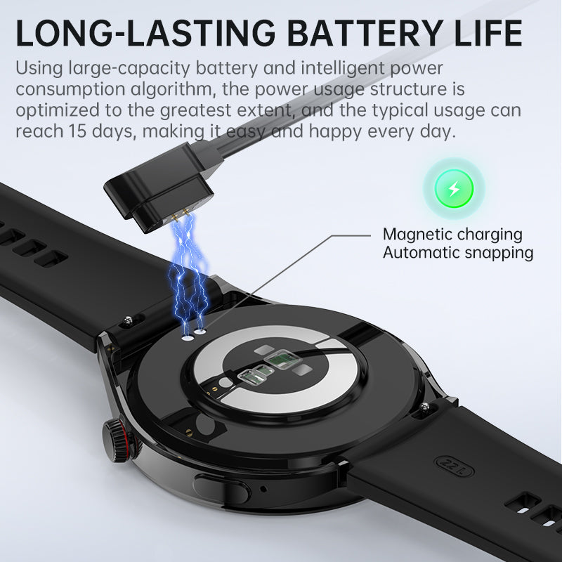 KealthTech K09 Pro Non-invasive Blood Glucose Heart Rate Monitor Blood Oxygen Smart Watch