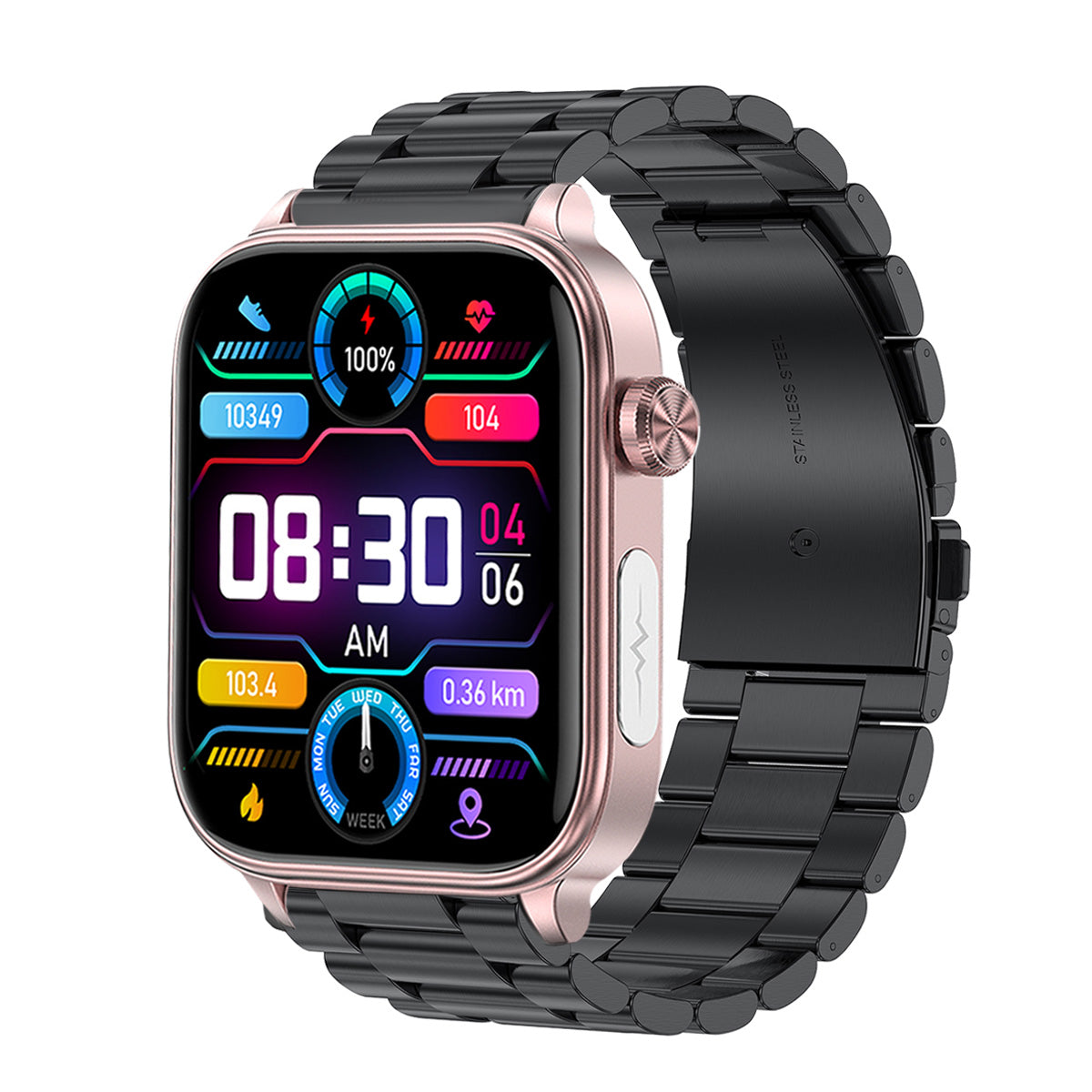 KealthTech K57 One click examination Blood Glucose Blood Lipids Uric Acid Blood Pressure Blood Oxygen ECG HRV SOS Smart Watch