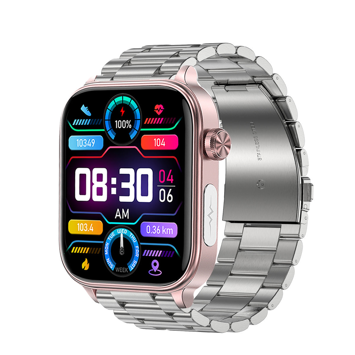 KealthTech K57 One click examination Blood Glucose Blood Lipids Uric Acid Blood Pressure Blood Oxygen ECG HRV SOS Smart Watch