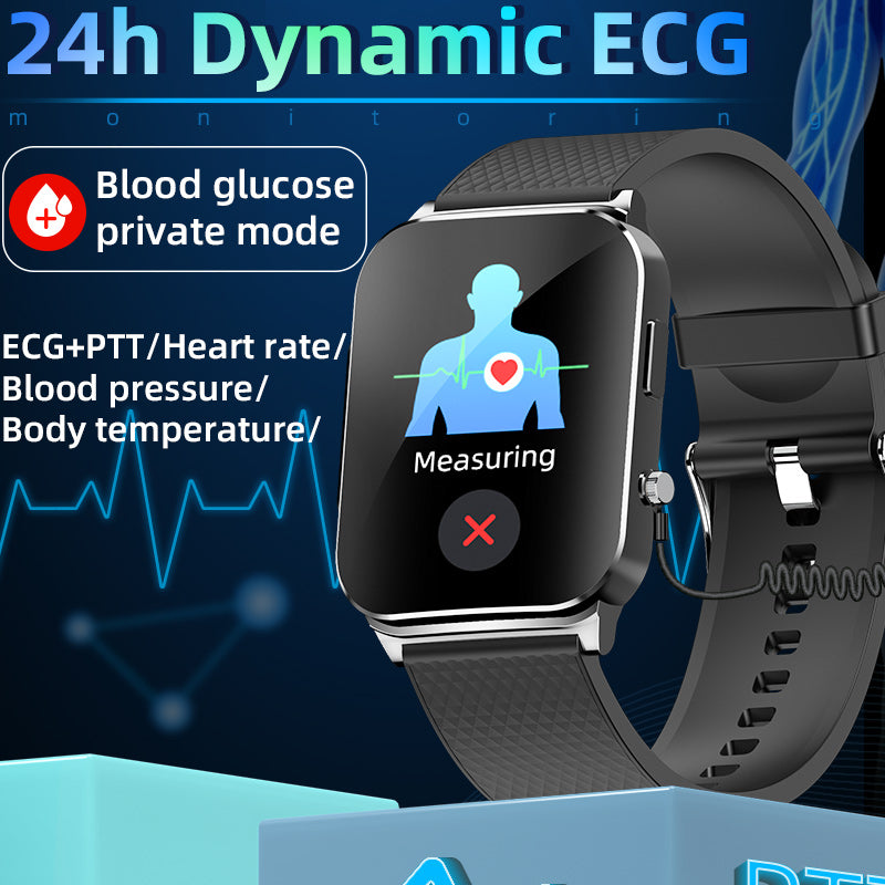 KealthTech K03 24h Dynamic ECG Blood Glucose Heart Rate Blood Pressure Body Temperature