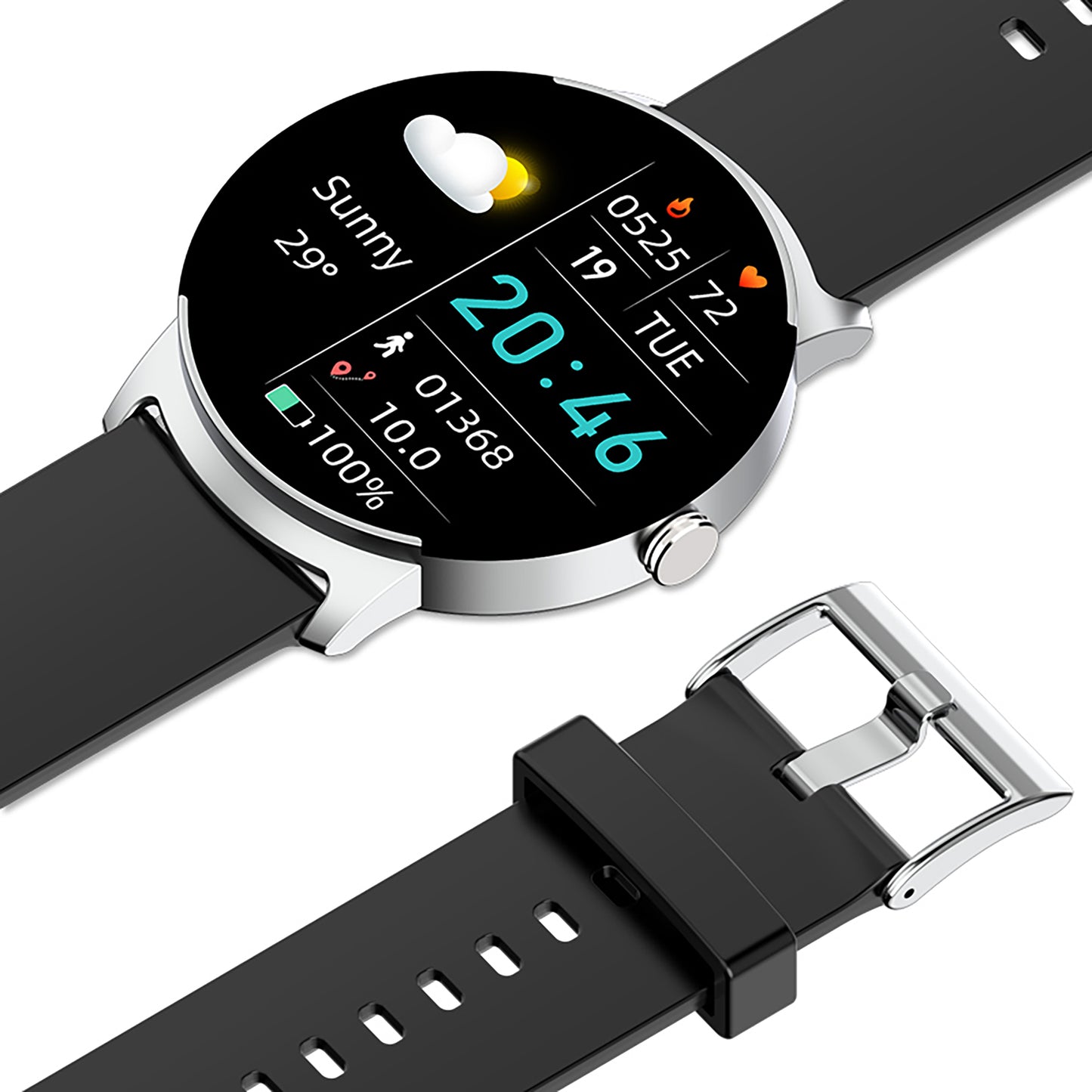 KealthTech S02 Trendy Health Fashion Blood Glucose Heart Rate Blood Oxygen Multiple Exercise Options