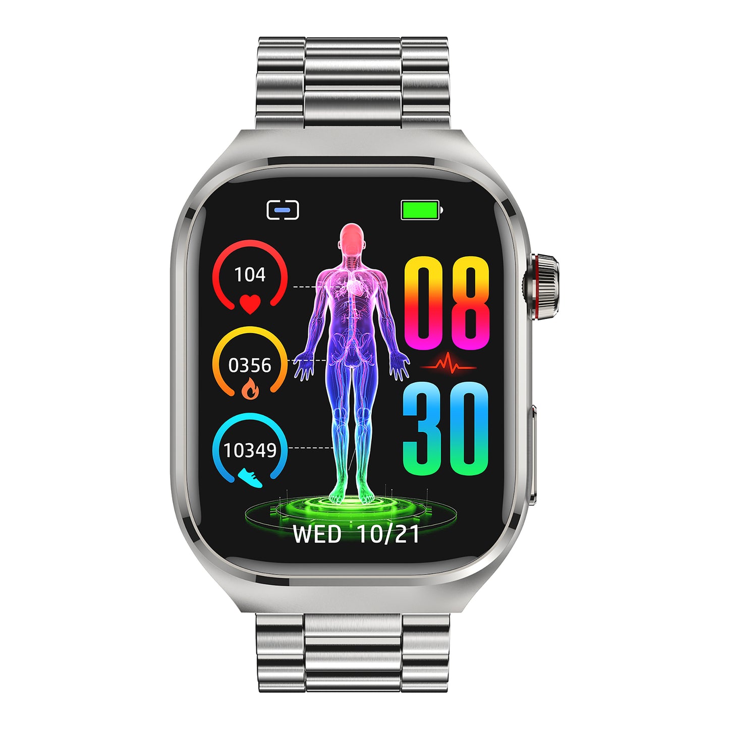 KealthTech TK16 🔥Blood Glucose + Five Organ Health Monitoring 🔥 High end Health Management Smart Watch-2