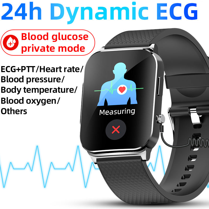 KealthTech K03 24h Dynamic ECG Blood Glucose Heart Rate Blood Pressure Body Temperature