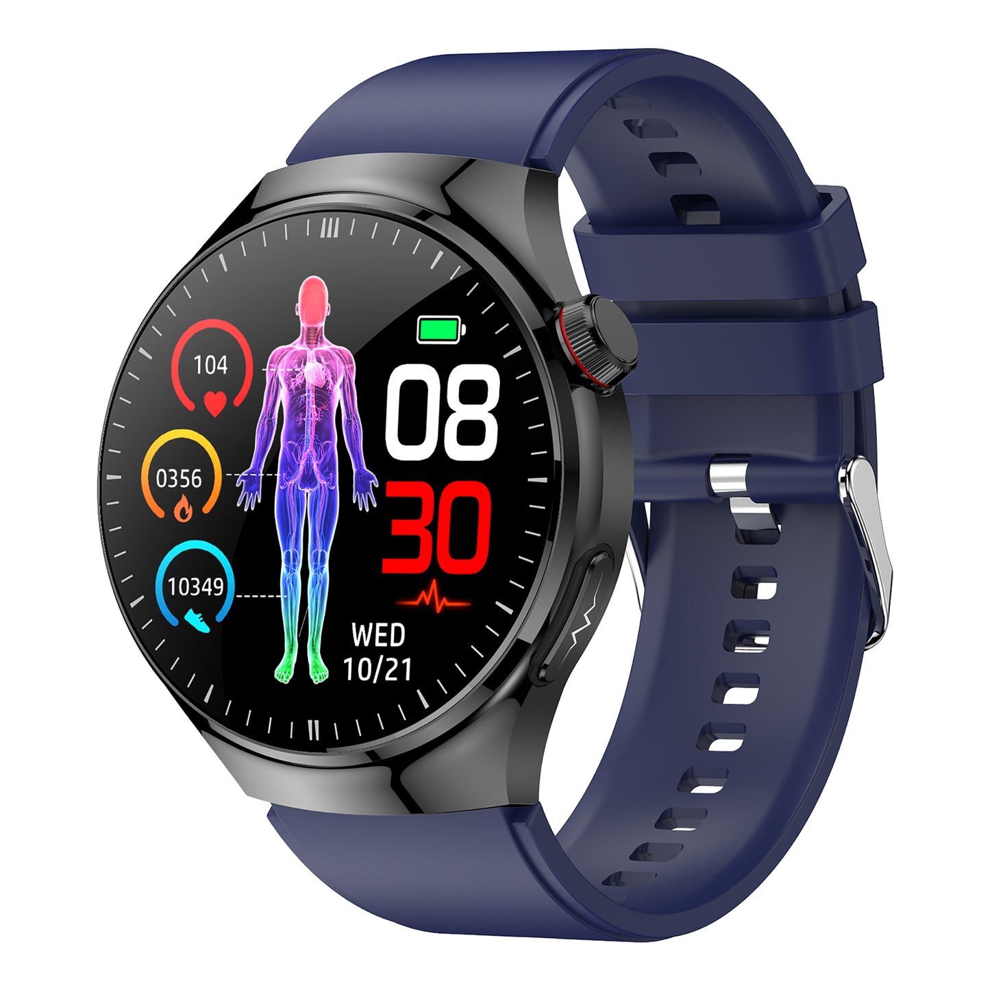 KealthTech TK26 One click micro examination of Five Organ Health Monitoring Blood Glucose Blood Lipids Uric Acid Blood Pressure Blood Oxygen SOS Smart Watch