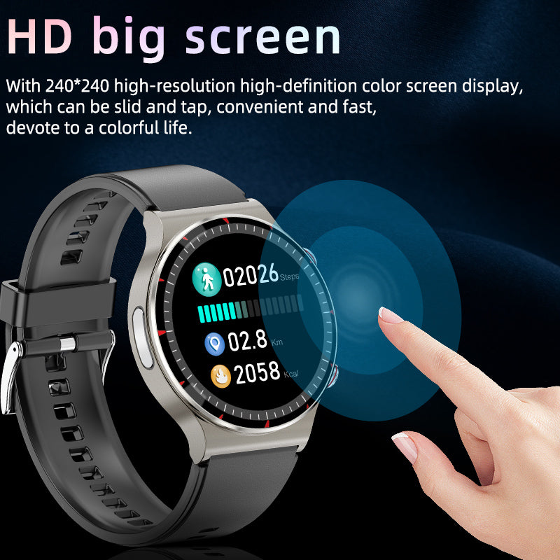 KealthTech K08 High-precision ECG Blood Pressure Heart Rate Monitoring Notifications Smart Watch