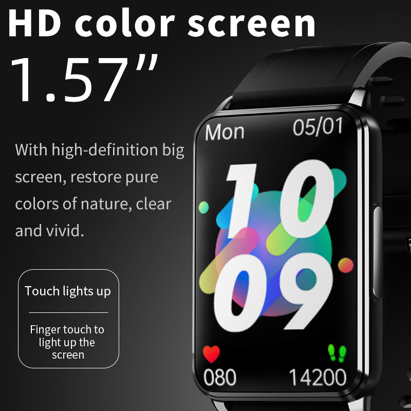 KealthTech K02 ECG HRV Blood Glucose Blood Pressure Heart Rate Smart bracelet with Widened Screen