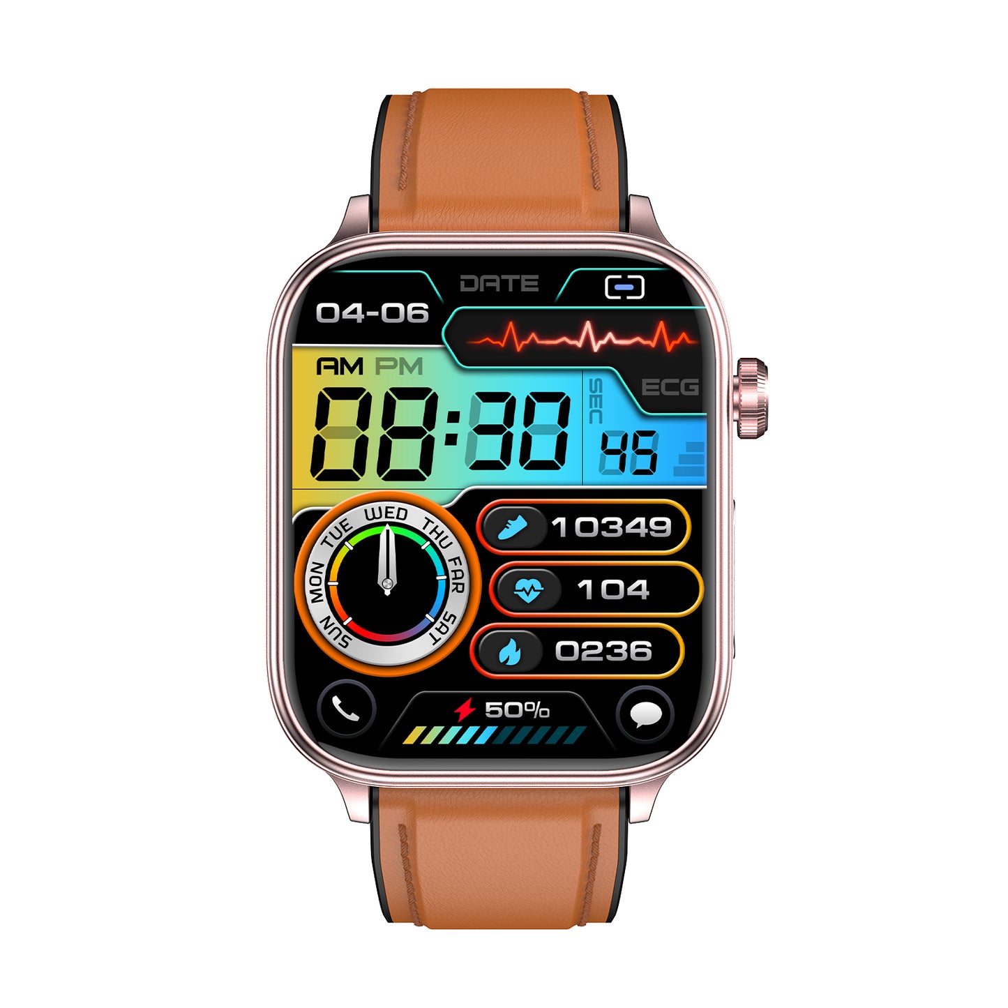 KealthTech K57 One click examination Blood Glucose Blood Lipids Uric Acid Blood Pressure Blood Oxygen ECG HRV SOS Smart Watch