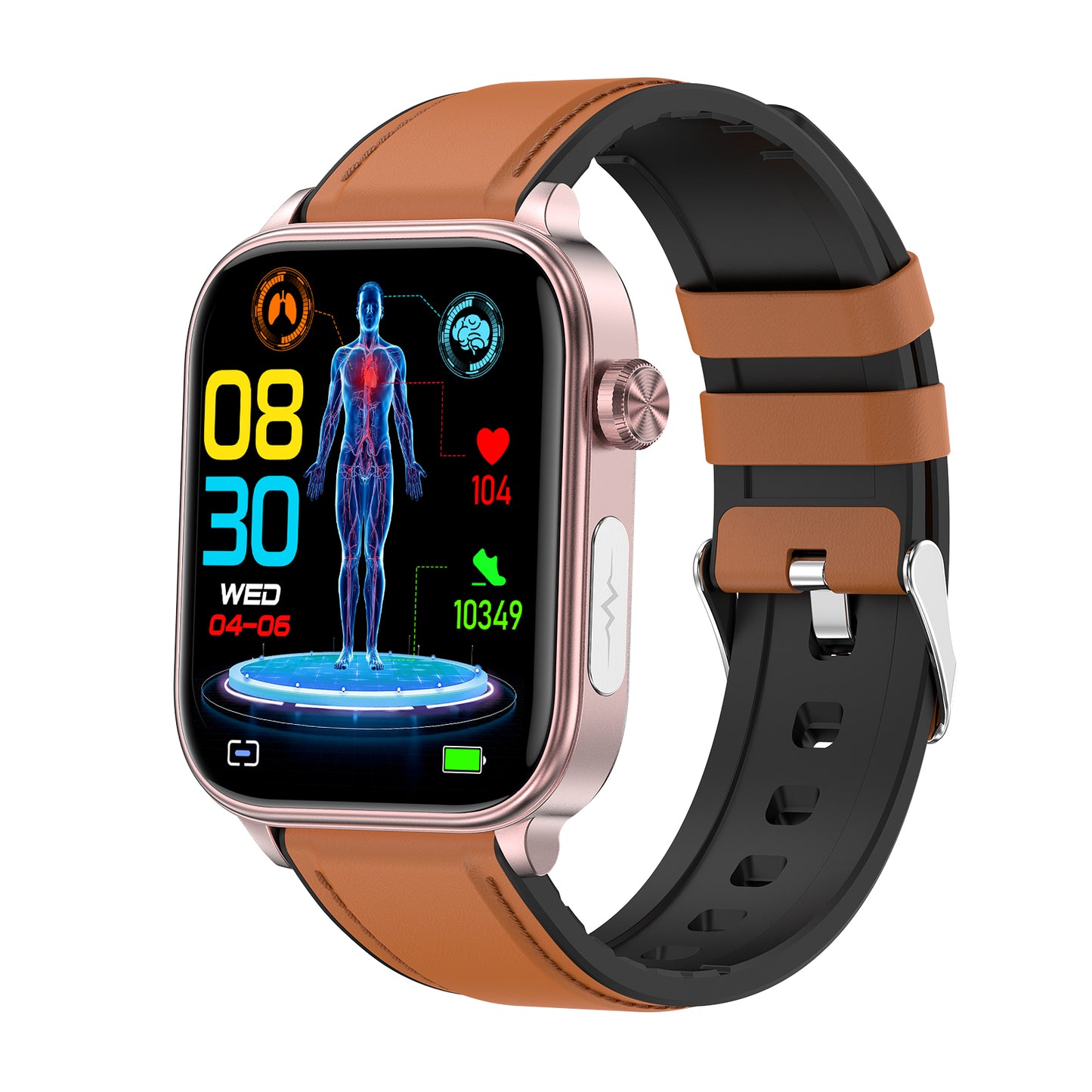 KealthTech K57 One click examination Blood Glucose Blood Lipids Uric Acid Blood Pressure Blood Oxygen ECG HRV SOS Smart Watch
