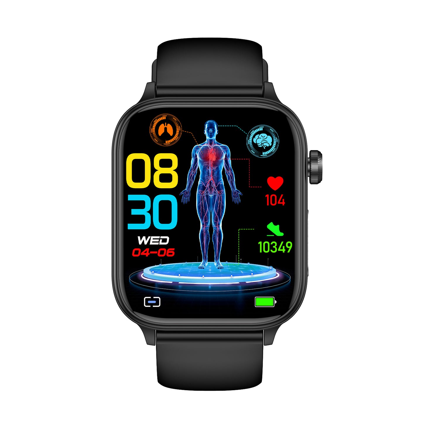 KealthTech K57 One click examination Blood Glucose Blood Lipids Uric Acid Blood Pressure Blood Oxygen ECG HRV SOS Smart Watch