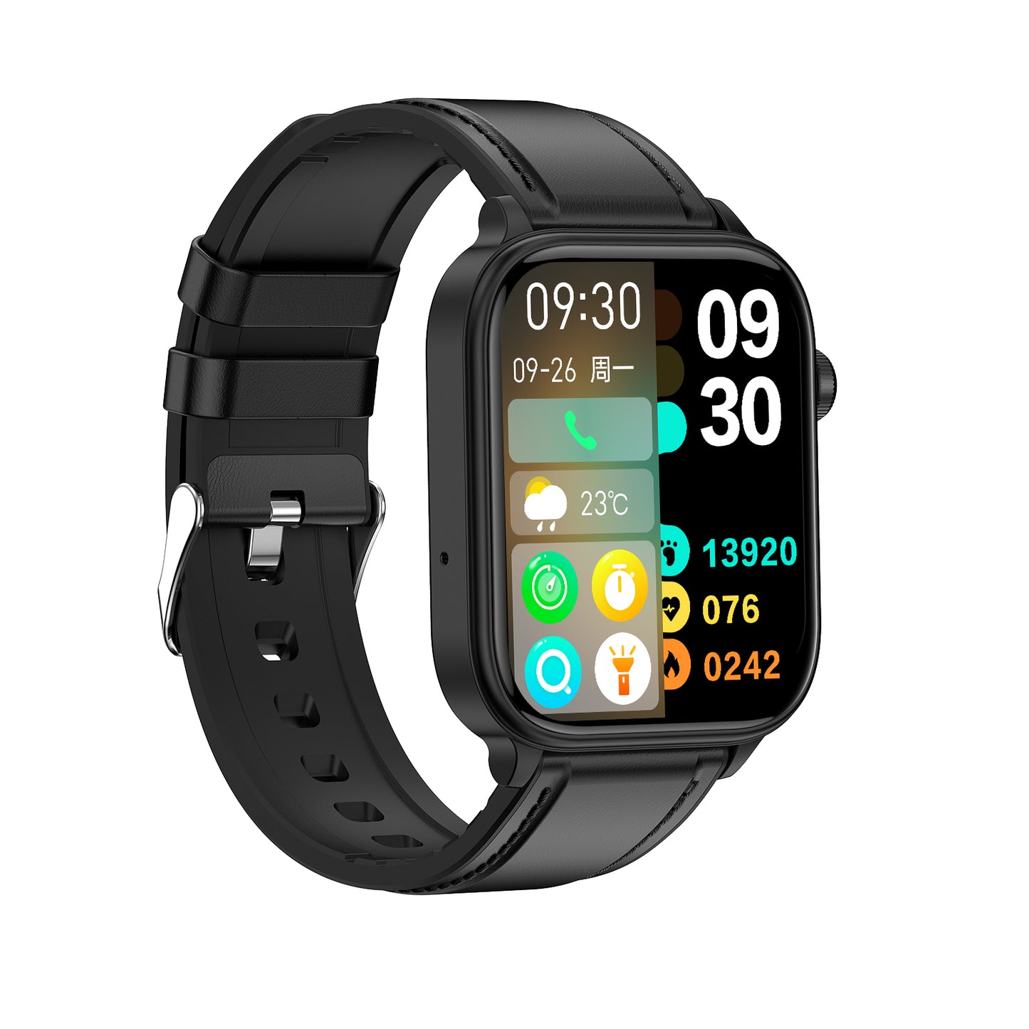 KealthTech K57 One click examination Blood Glucose Blood Lipids Uric Acid Blood Pressure Blood Oxygen ECG HRV SOS Smart Watch