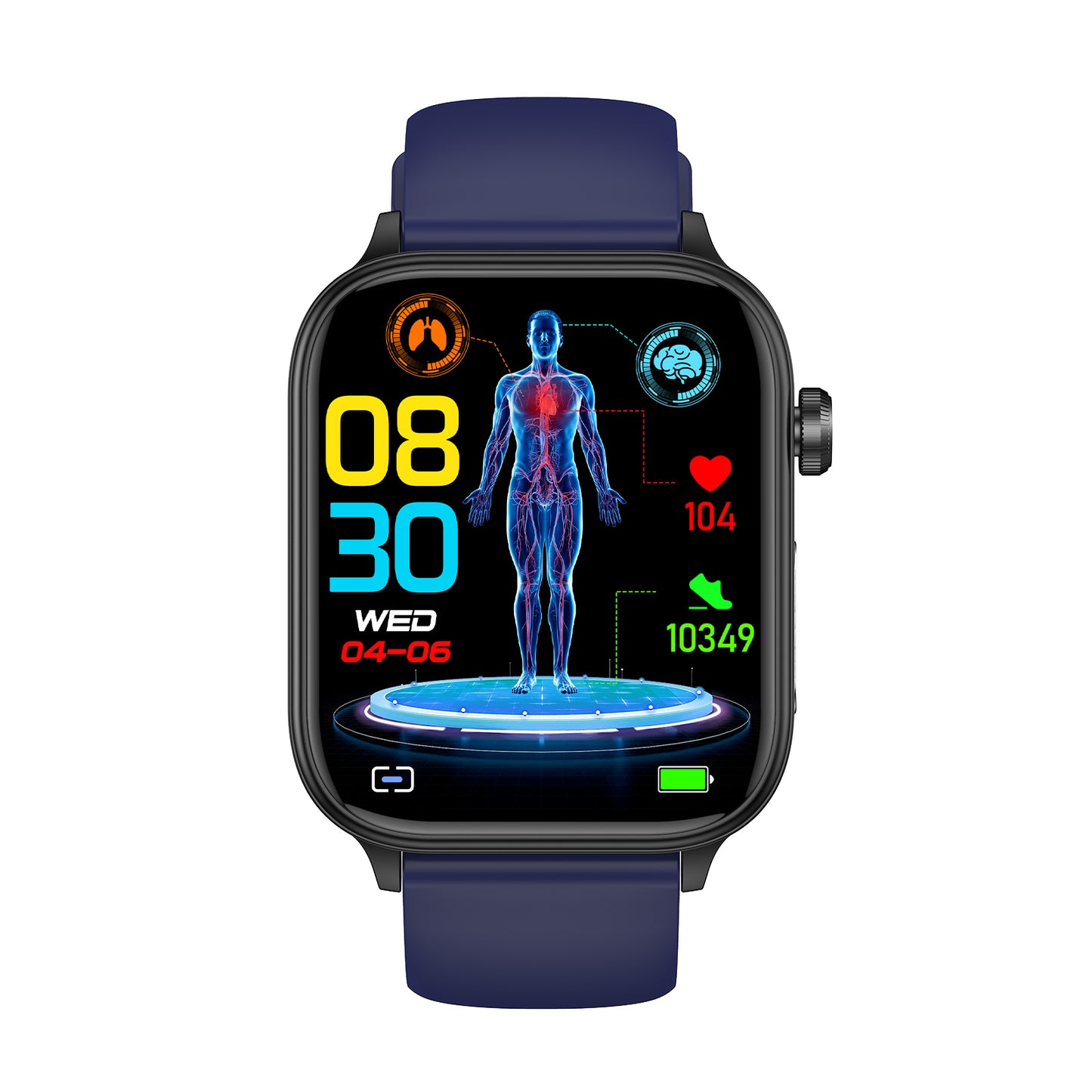 KealthTech K57 One click examination Blood Glucose Blood Lipids Uric Acid Blood Pressure Blood Oxygen ECG HRV SOS Smart Watch