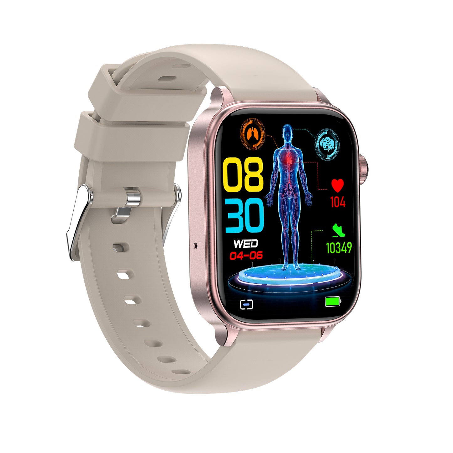 KealthTech K57 One click examination Blood Glucose Blood Lipids Uric Acid Blood Pressure Blood Oxygen ECG HRV SOS Smart Watch