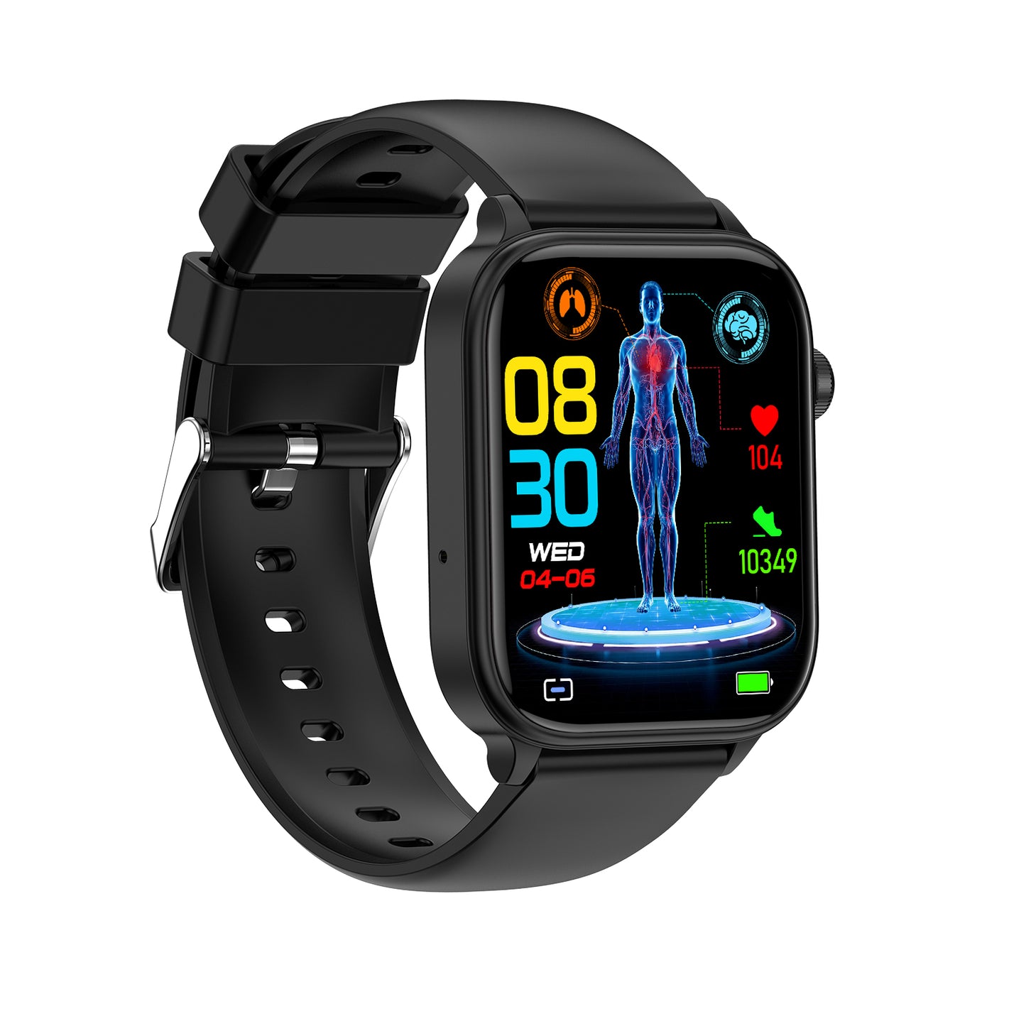 KealthTech K57 One click examination Blood Glucose Blood Lipids Uric Acid Blood Pressure Blood Oxygen ECG HRV SOS Smart Watch