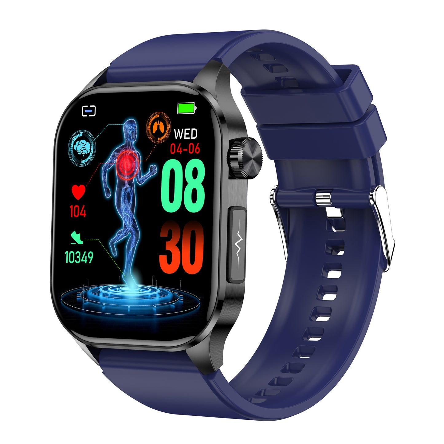 KealthTech K58 ECG Blood Glucose Body Composition 2.04 inch AMOLED Screen Health Management Watch
