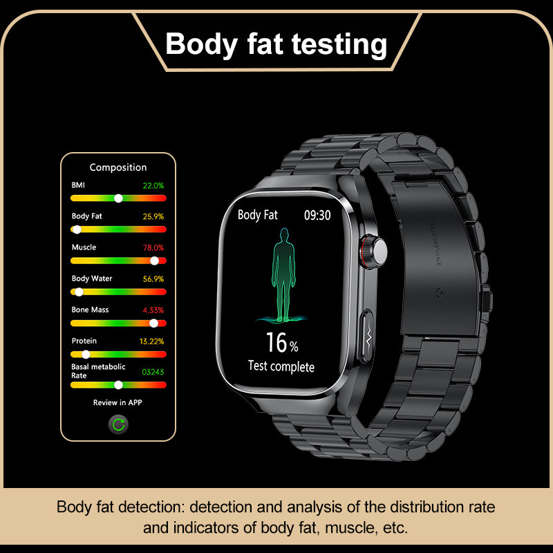 KealthTech TK16 🔥Blood Glucose + Five Organ Health Monitoring 🔥 High end Health Management Smart Watch-2