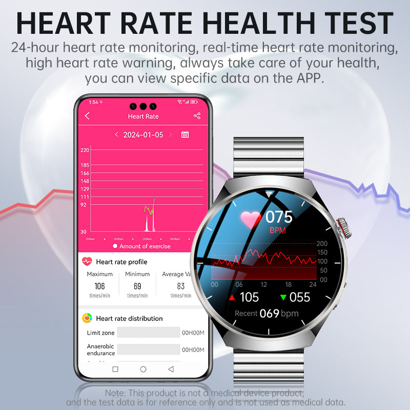 KealthTech K09 Pro Non-invasive Blood Glucose Heart Rate Monitor Blood Oxygen Smart Watch