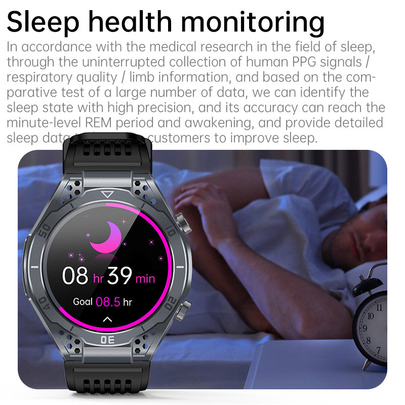 KealthTech T01 Uric Acid Blood Lipids ECG Blood Sugar Bluetooth Call Voice Assistance SOS Distress