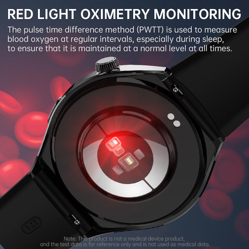 KealthTech K09 Pro Non-invasive Blood Glucose Heart Rate Monitor Blood Oxygen Smart Watch