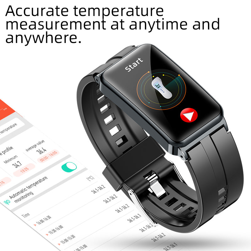 KealthTech K01 ECG HRV Blood Pressure Sleep Body Temperature Smart Bracelet