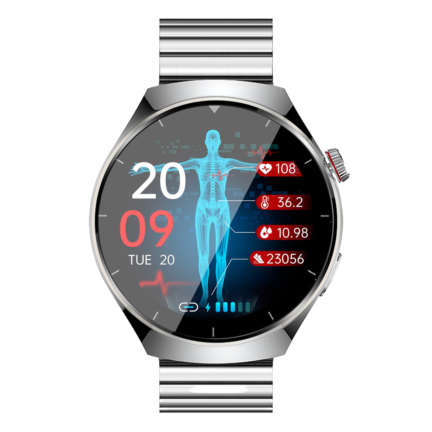 KealthTech K09 Pro Non-invasive Blood Glucose Heart Rate Monitor Blood Oxygen Smart Watch