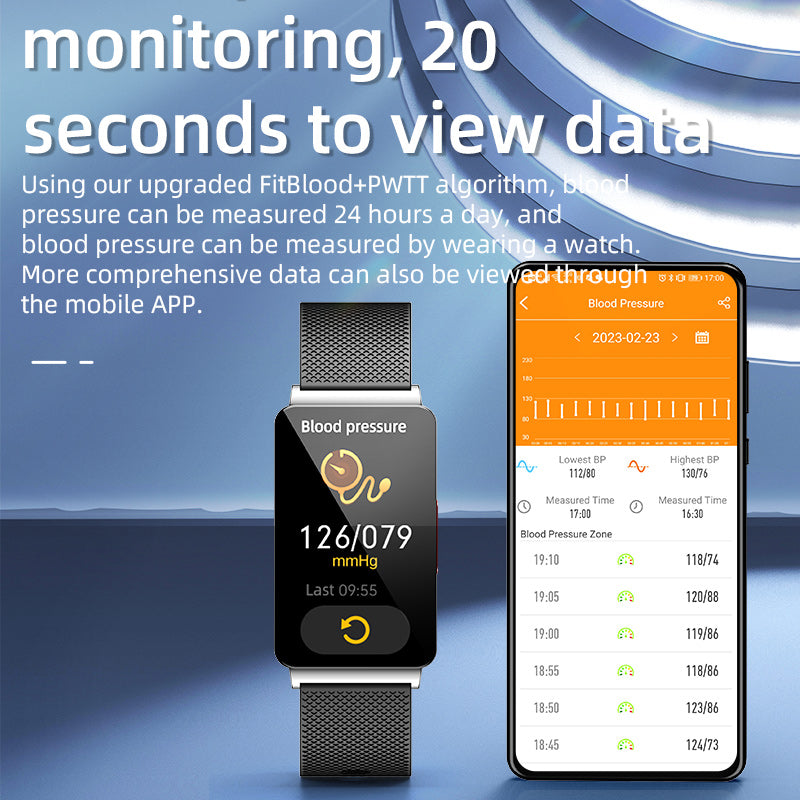 KealthTech K80 Non-invasive Blood Glucose Blood pressure ECG Multiple Motion Modes