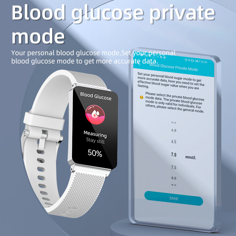 KealthTech K80 Non-invasive Blood Glucose Blood pressure ECG Multiple Motion Modes