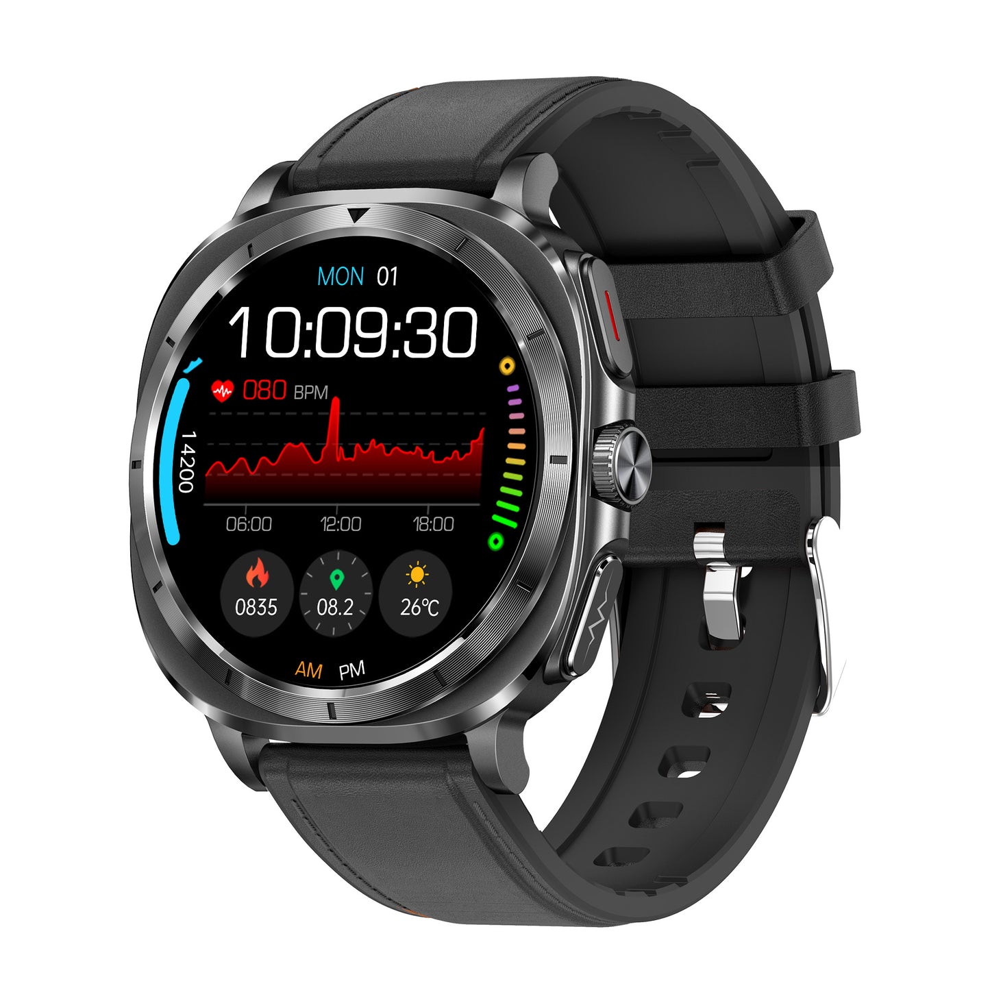 KealthTech ET492✨one-click smart micro-physical examination Smart Watch-1.43 inches HD large screen | Scientific sleep monitoring | Alipay offline | NFC 3