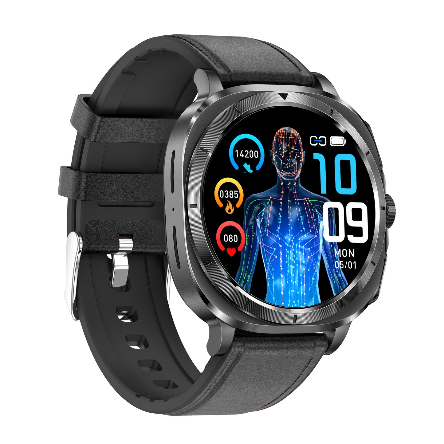 KealthTech ET492✨one-click smart micro-physical examination Smart Watch-1.43 inches HD large screen | Scientific sleep monitoring | Alipay offline | NFC 3
