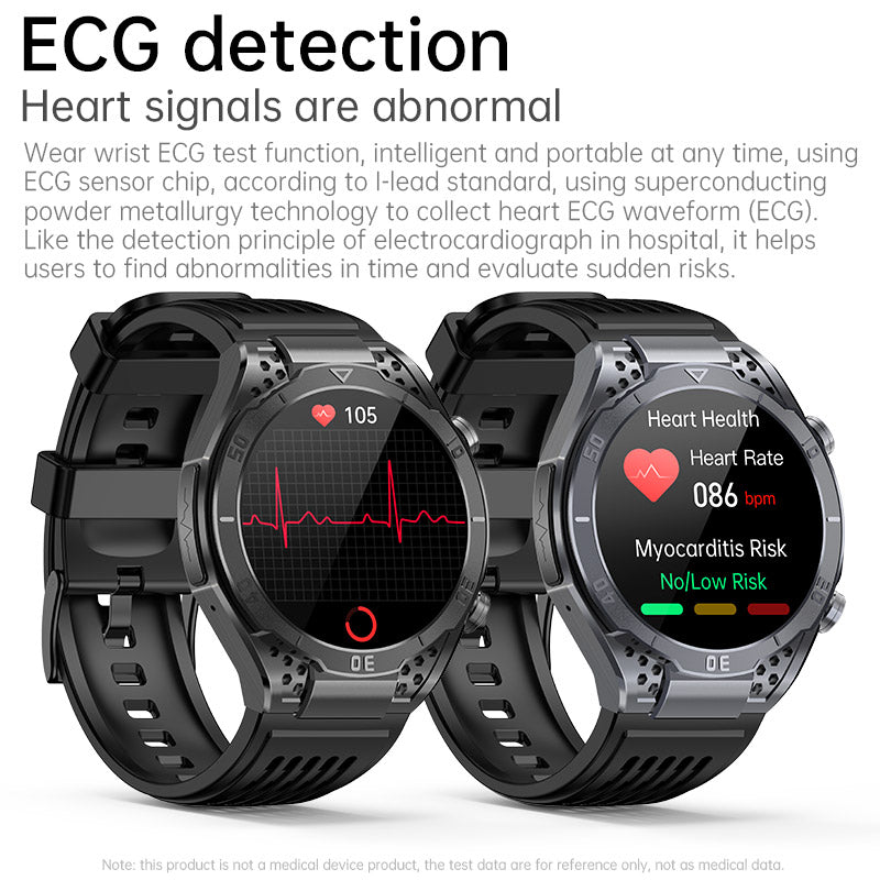 KealthTech T01 Uric Acid Blood Lipids ECG Blood Sugar Bluetooth Call Voice Assistance SOS Distress