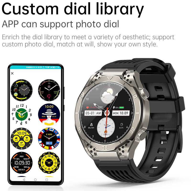 KealthTech T01 Uric Acid Blood Lipids ECG Blood Sugar Bluetooth Call Voice Assistance SOS Distress