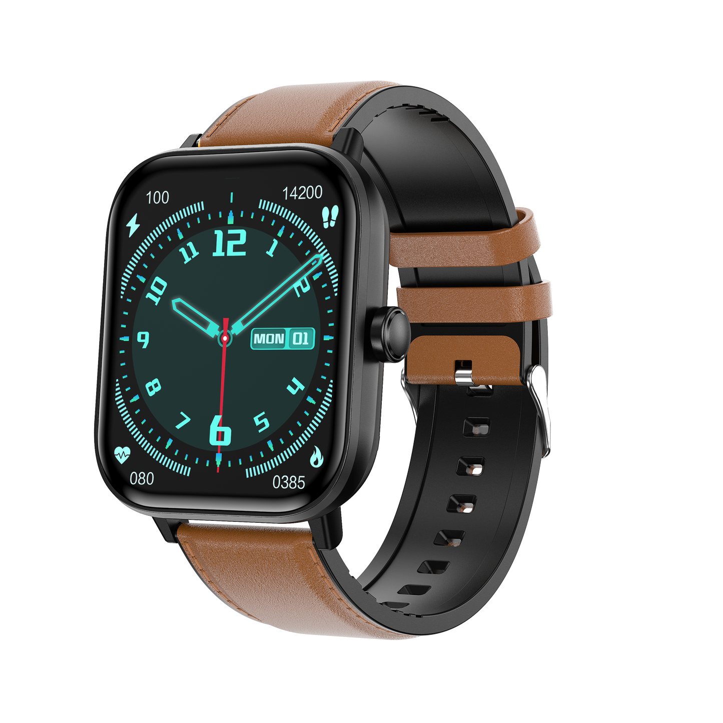 KealthTech K242 One click examination Blood Glucose Blood Pressure Blood Oxygen Heart Rate Sleep HRV HD Bluetooth call Smart Watch