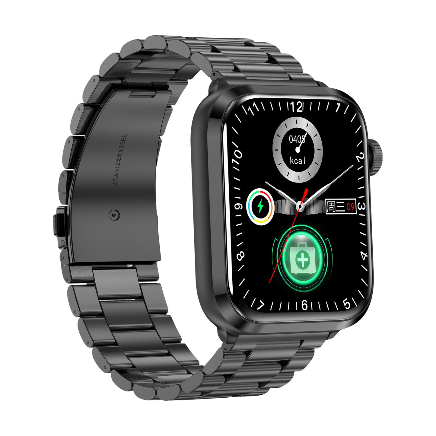 KealthTech K22 ➡️ One Click Activation of Laser Therapy Non-invasive Monitor Blood Glucose Uric Acid Blood Lipid Blood Pressure Blood Oxygen Heart Rate SOS Smart Watch