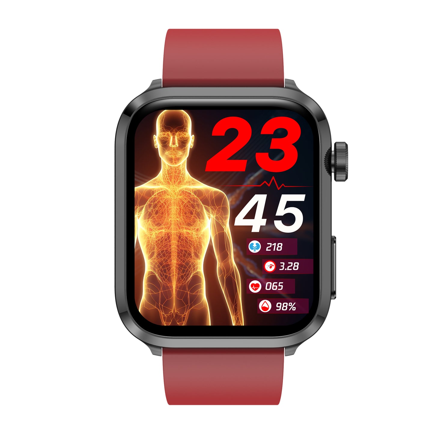 KealthTech K22 ➡️ One Click Activation of Laser Therapy Non-invasive Monitor Blood Glucose Uric Acid Blood Lipid Blood Pressure Blood Oxygen Heart Rate SOS Smart Watch
