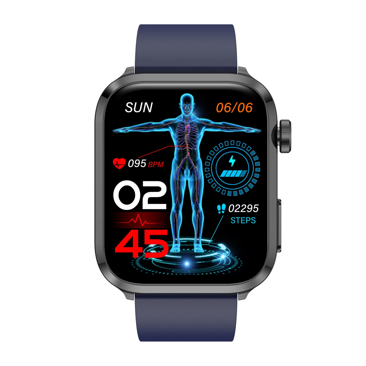 KealthTech K22 ➡️ One Click Activation of Laser Therapy Non-invasive Monitor Blood Glucose Uric Acid Blood Lipid Blood Pressure Blood Oxygen Heart Rate SOS Smart Watch