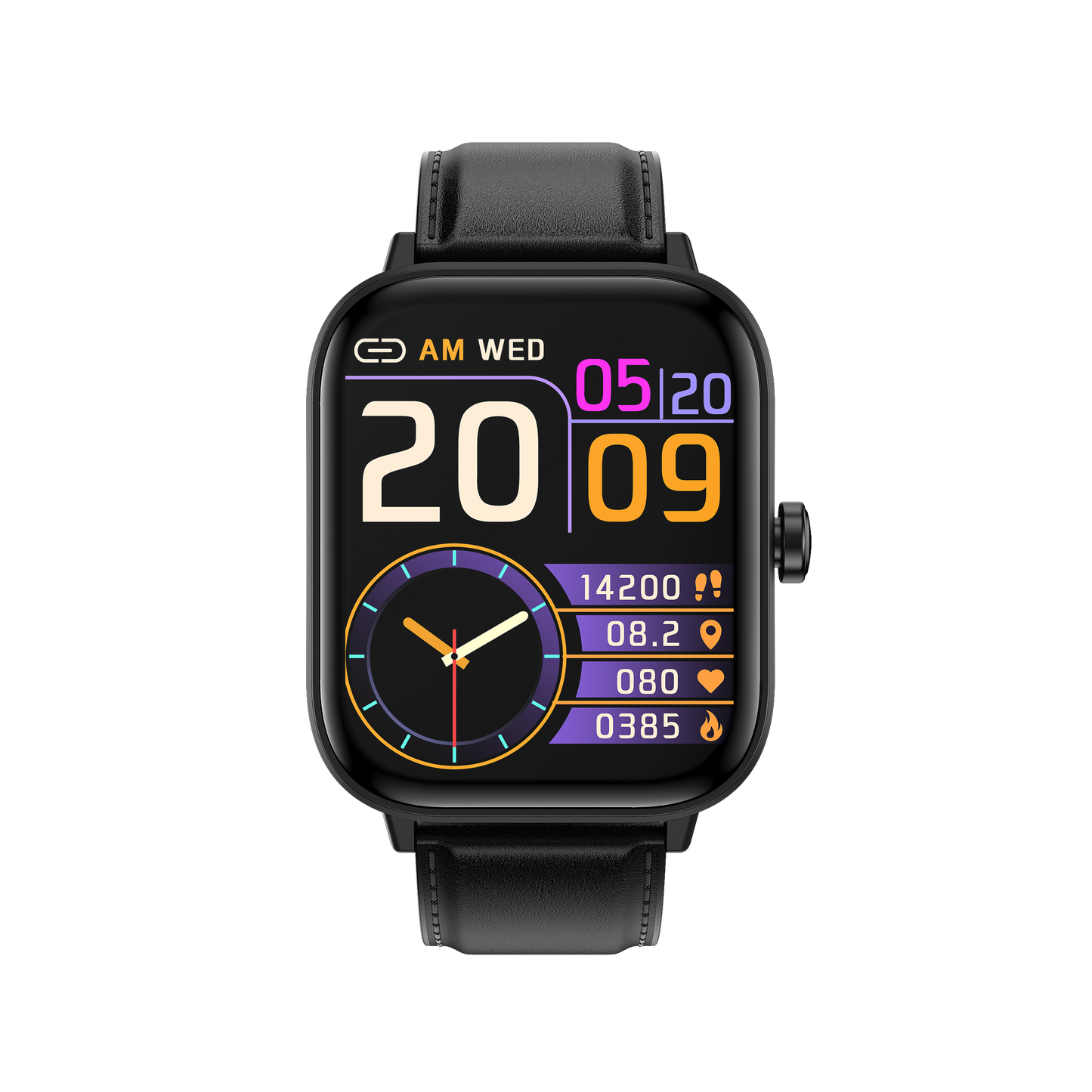 KealthTech K242 One click examination Blood Glucose Blood Pressure Blood Oxygen Heart Rate Sleep HRV HD Bluetooth call Smart Watch