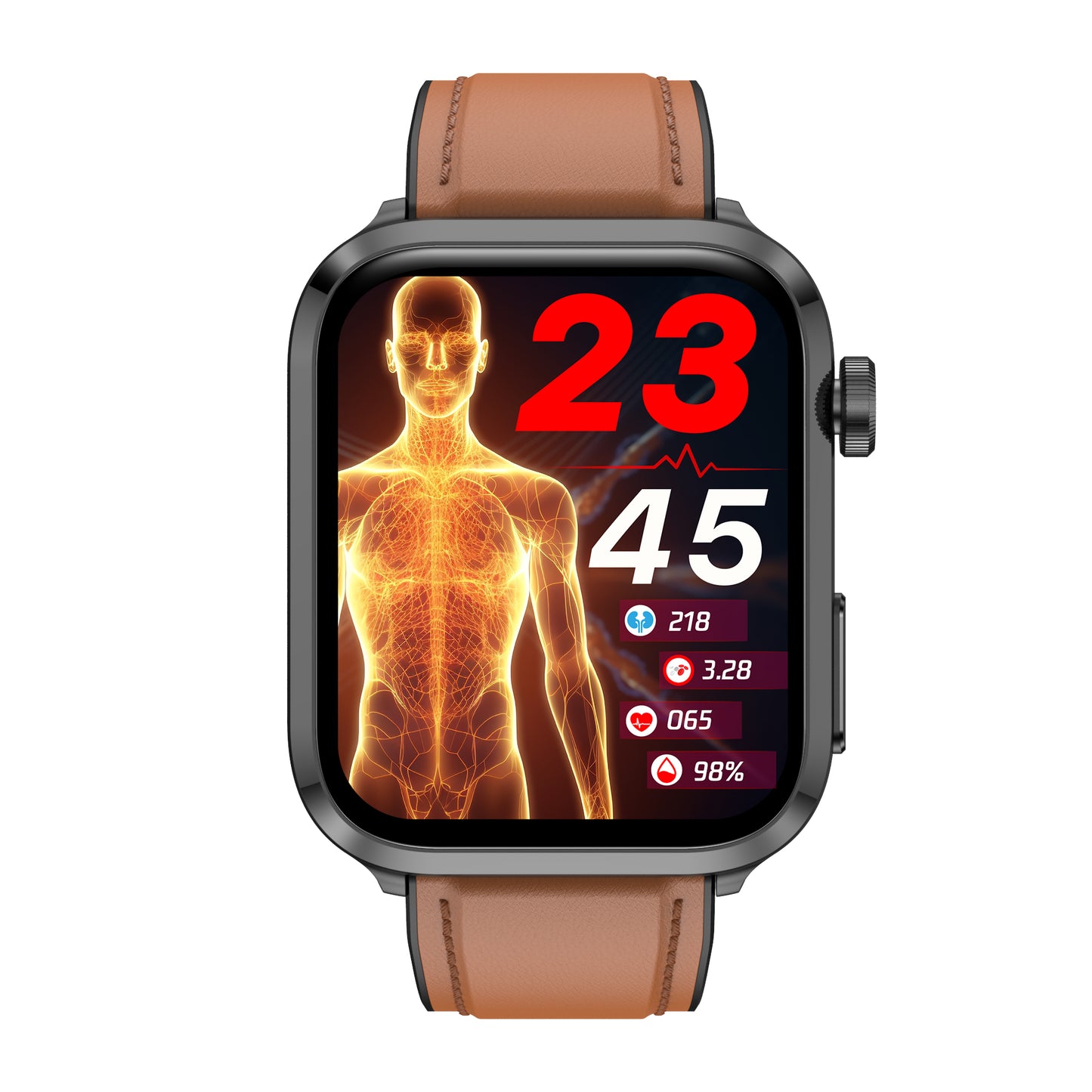 KealthTech K22 ➡️ One Click Activation of Laser Therapy Non-invasive Monitor Blood Glucose Uric Acid Blood Lipid Blood Pressure Blood Oxygen Heart Rate SOS Smart Watch