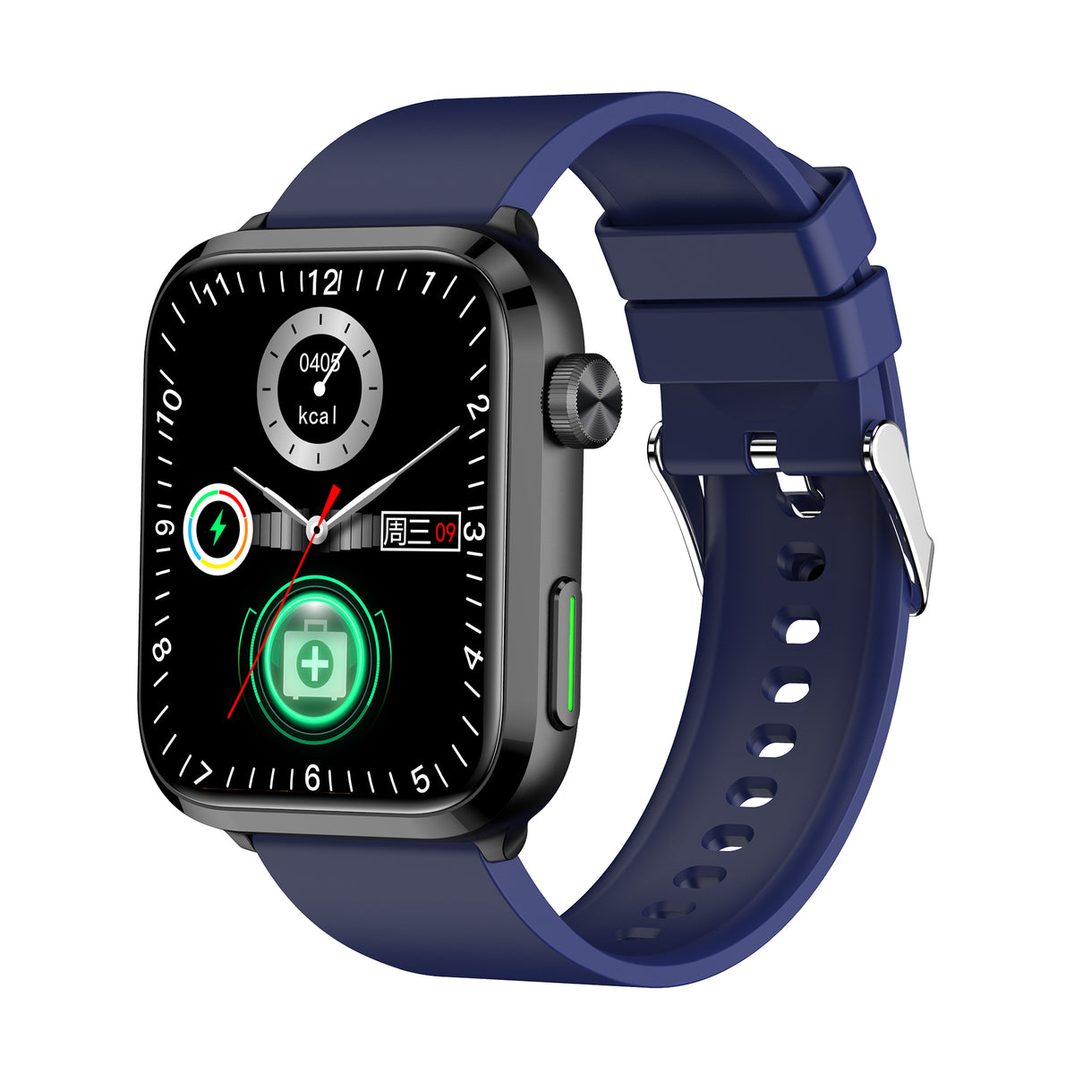 KealthTech K221 One Click Activation of Laser Therapy Non-invasive Monitor Blood Glucose Uric Acid Blood Lipid Blood Pressure Blood Oxygen Heart Rate SOS Smart Watch