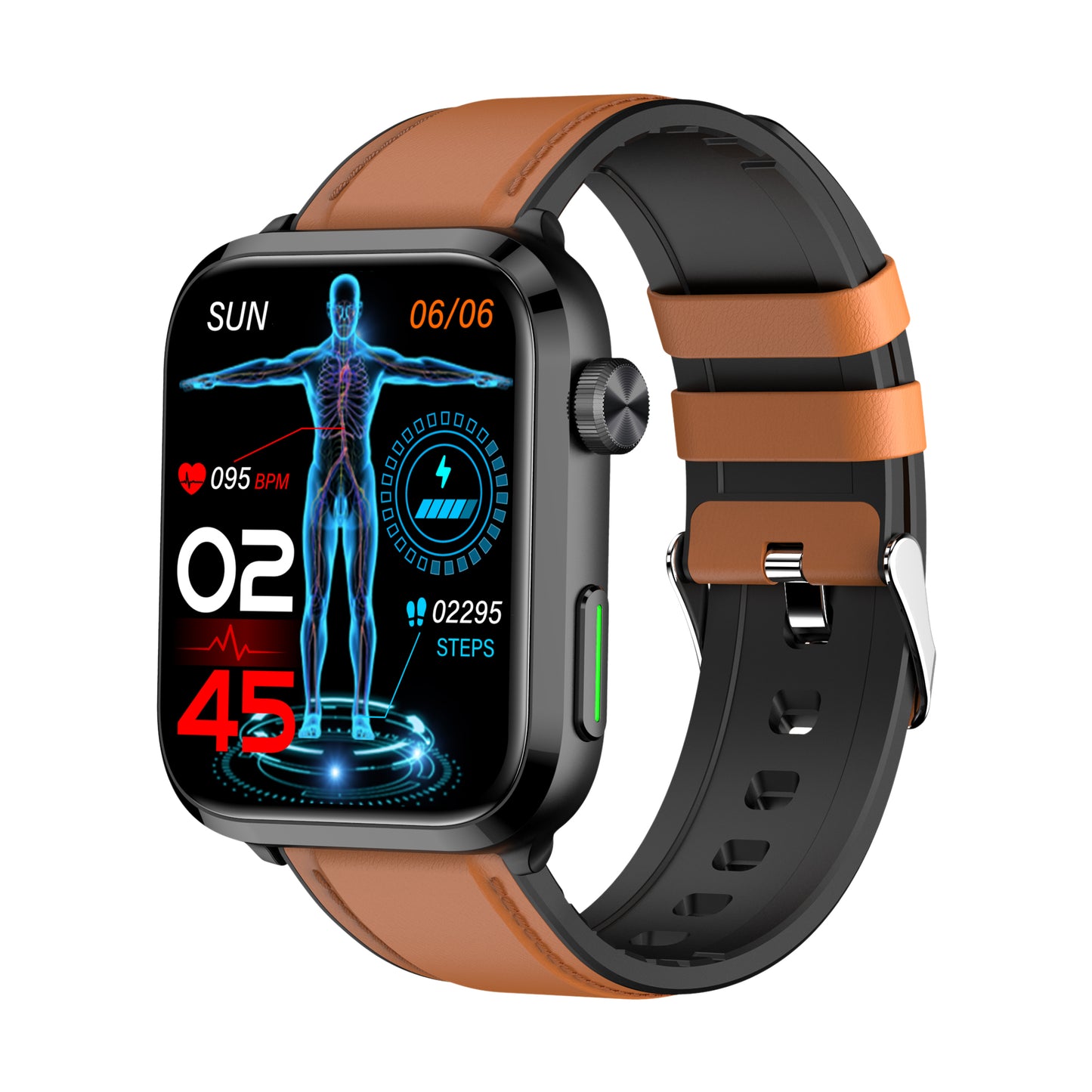 KealthTech K22 ➡️ One Click Activation of Laser Therapy Non-invasive Monitor Blood Glucose Uric Acid Blood Lipid Blood Pressure Blood Oxygen Heart Rate SOS Smart Watch