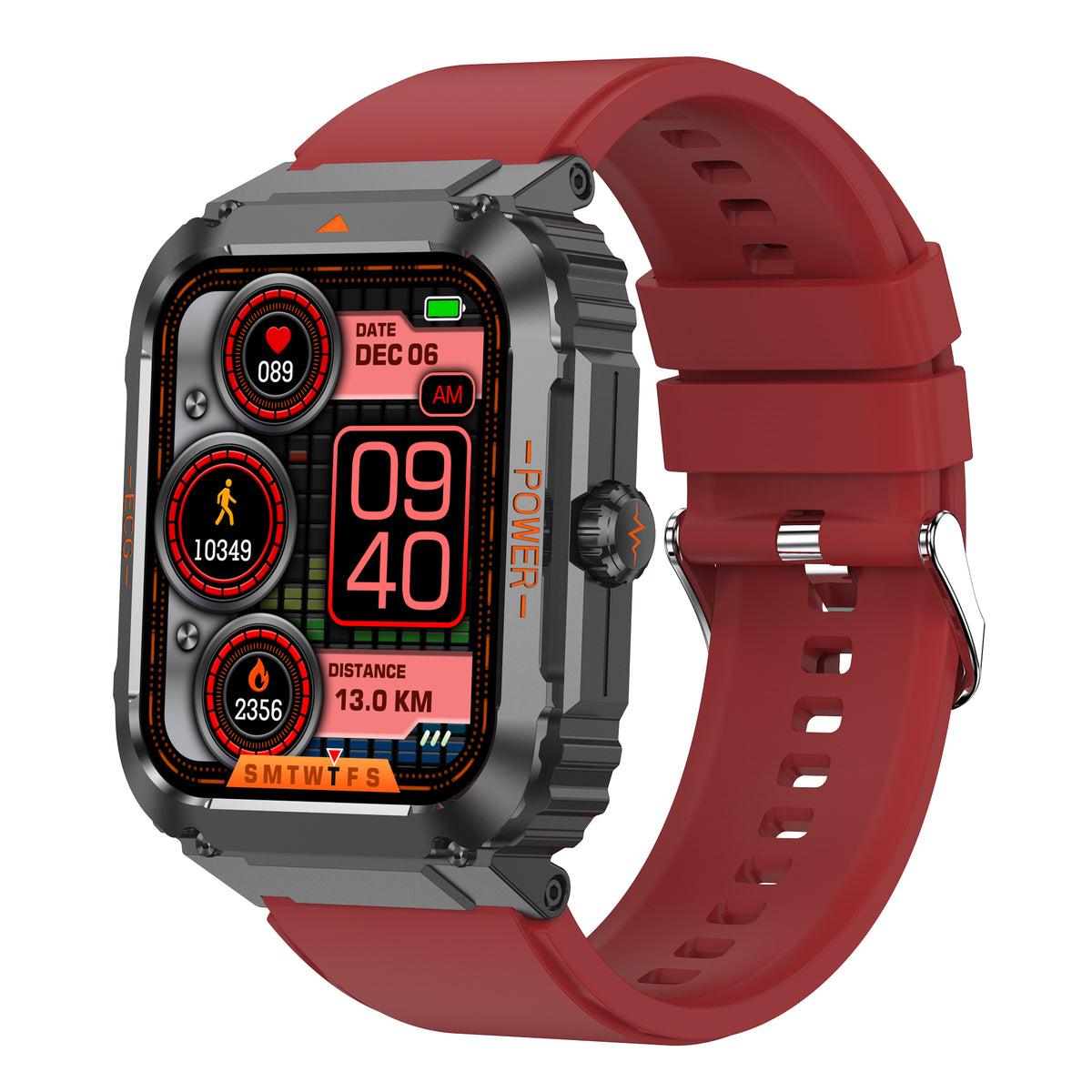 KealthTech K55 Outdoor Sports ECG Blood Glucose Blood Pressure 1.92 inch HD Retina Display Smart Watch