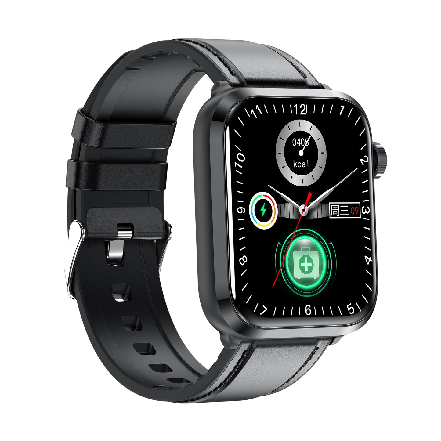 KealthTech K22 ➡️ One Click Activation of Laser Therapy Non-invasive Monitor Blood Glucose Uric Acid Blood Lipid Blood Pressure Blood Oxygen Heart Rate SOS Smart Watch