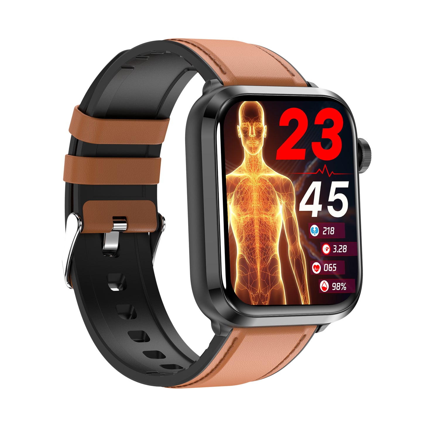 KealthTech K22 ➡️ One Click Activation of Laser Therapy Non-invasive Monitor Blood Glucose Uric Acid Blood Lipid Blood Pressure Blood Oxygen Heart Rate SOS Smart Watch