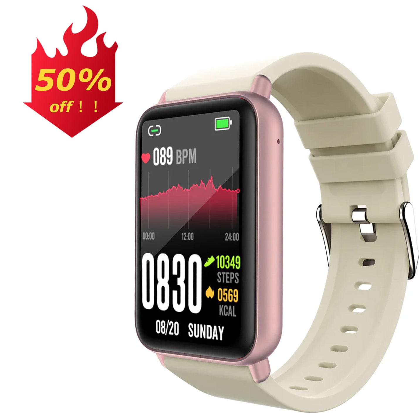 KealthTech One-click detection of blood sugar, blood pressure, heart rate, blood oxygen smart watch